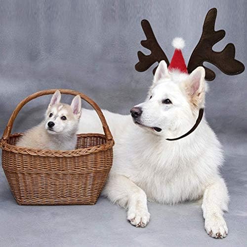 Kesyoo קרני חג המולד חישוק שיער כלב חתול דקורטיבי אספקת עיצוב מסיבות לבגדי לבוש