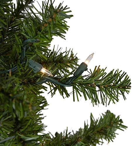 7.5 'עיפרון מואר לפני אורן קנדי ​​עץ חג המולד מלאכותי - אורות ברורים