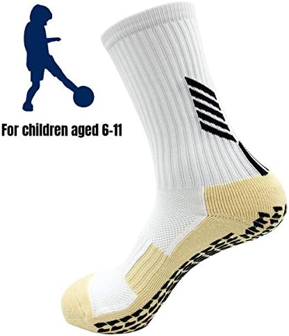גרביים לגרביים לילדים אנטי להחליק בנים בנים גרבי ספורט כדורגל לגיל 6-11