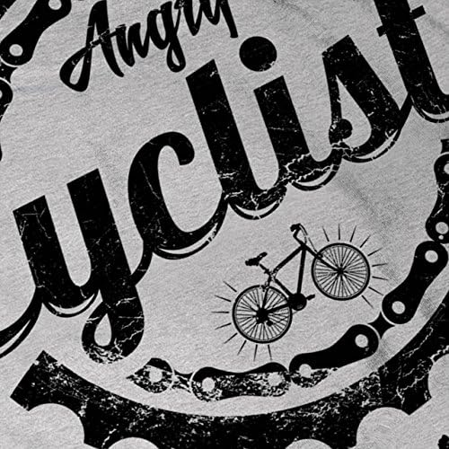 Wellcoda רוכב אופניים כועס קפוצ'ון נשים מגניבות, הדפס אופניים על המגשרים בחזרה
