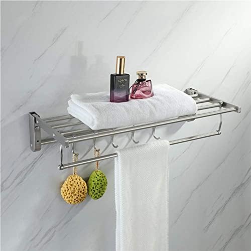 מפלדת נירוסטה קיפול מגבות מגבות אמבטיה קולב קולב קיר רכוב על אמבטיה מדף, לשירותים במטבח