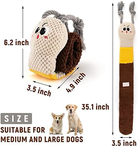 Totark Dog Freat Specing צעצועים, צעצועי קמטים מקושקלים של כלבים, צעצועי כלב סנפח