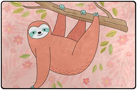 Mr.Xzy Sloth Sloth שטיח אזור גדול לסלון דפוס קריקטורה קריקטורה ילדים רכים ילדים זחילה שטיח שטיח לחדר שינה