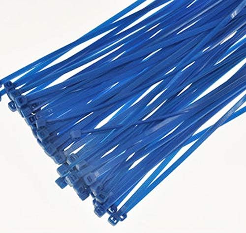 100-1000 חתיכות קשרי כבלים מקצועיים קשרי כבלים 3,6x200 ממ כחולים 100 חתיכות