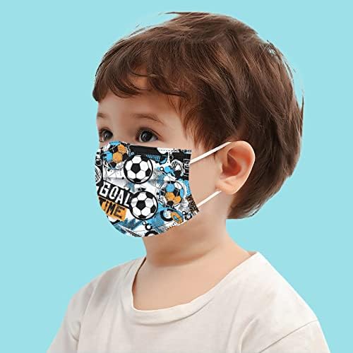ג ' מטרי 50 מחשב חד פעמי פנים מסכה לילדים, כדורגל הדפסת מסכת פנים כיסוי לנשימה נוח מסכת עבור ילד בני בנות