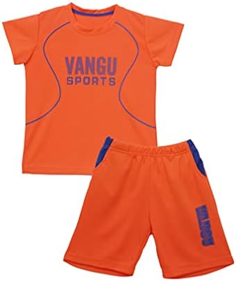 Zdhoor ילד ילד יוניסקס 2 pcs חליפת ספורט שרוולים קצרים חולצת טריקו ותלבושת מכנסיים קצרים מכירות כדורגל כדורגל ג'רזי