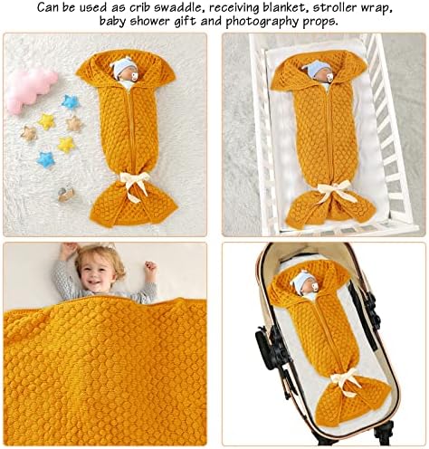 עטיפת שמיכה של שמיכת תינוק בן יומו- עטיפת עטיפה בסגנון חידוש צמר סרוג שק שות שינה שק שותפות שמיכות בית חולים