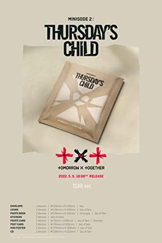 TXT MINISODE 2: יום חמישי הילד הרביעי אלבום דמעה תוכן תוכן+פוסטר מיני+מעקב אטום)