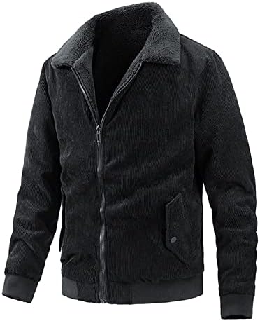 ז'קט מחומם לז'קט וינטג 'לגברים למעיל מזדמן של גברים עם כותנה ניתן ללבוש משני הצדדים ז'קט עם קפיסה