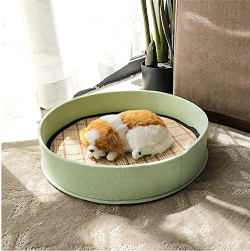 מיטות מיטות גורים של Mgwye לכלב קטן כלב כרית כלבים בצבע סוכריות עגול מלונה קן כלב ומלונה לכלבים