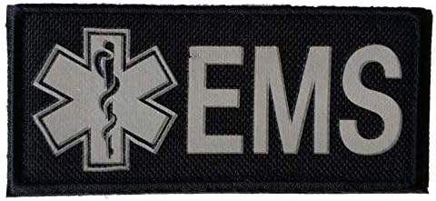 EMS שירותי רפואה חירום טלאים רפלקטיביים של סמל סמל רקום תג טקטי וו צבאי וולאה טלאי טלאי גיבוי מורל