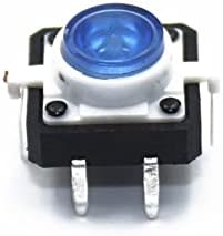 כפתור מתג הפעלה טוב 1000 יחידות 12x12x7.3 מתג לחיצת כפתור מישוש טקט טקט רגעי LED 5 צבע 12x12x7.3 ממ 12 * 12