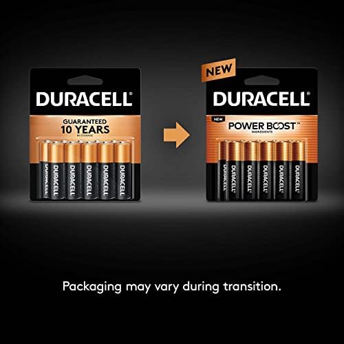 Duracell Coppertop AAA סוללות עם מרכיבי הגברת חשמל, 8 ספירה חבילה משולשת סוללה עם כוח לאורך זמן,