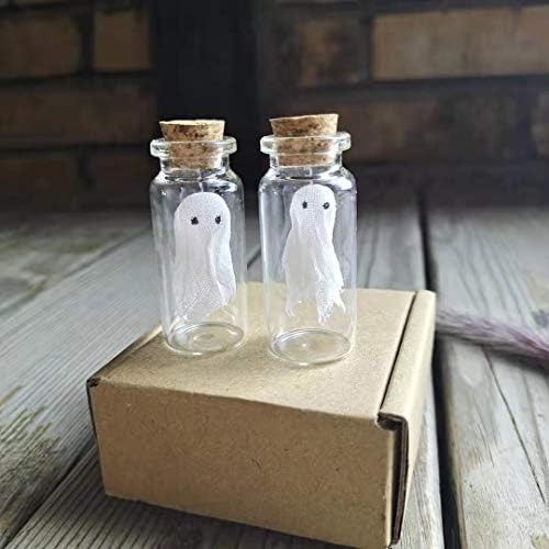 חבילה של 2, רוח רפאים קטנה בבקבוק, רוח רפאים מיניאטורית, ליל כל הקדושים, מתנת רוח רפאים, רוח רפאים מצחיקה