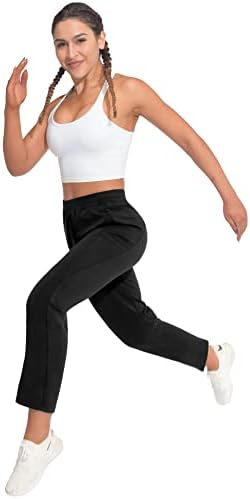 חמור קטן אנדי נשים מכנסי טרנינג רכים טרקלין מכנסיים מסלול ריצה רצים עם כיסים נמתחים חותלות אתלטיות