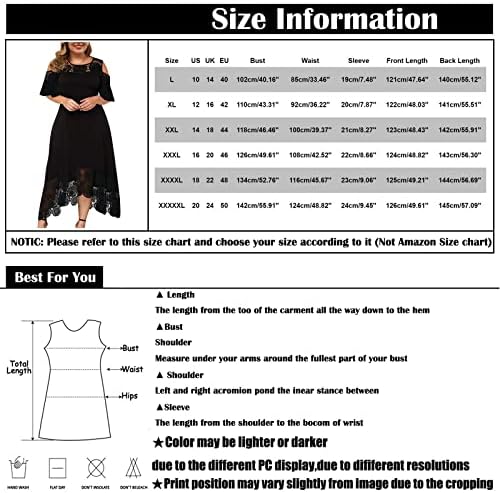 נשים בתוספת גודל קר כתף לפרוע שרוול שמלות אלגנטי רשת צוואר קוקטייל היי-לו מכפלת מזדמן ארוך שמלה