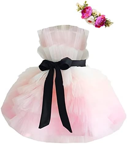 קשת חלום תינוקת פרח נערת שמלות שמלות נסיכה נסיכה לחתונה יום הולדת