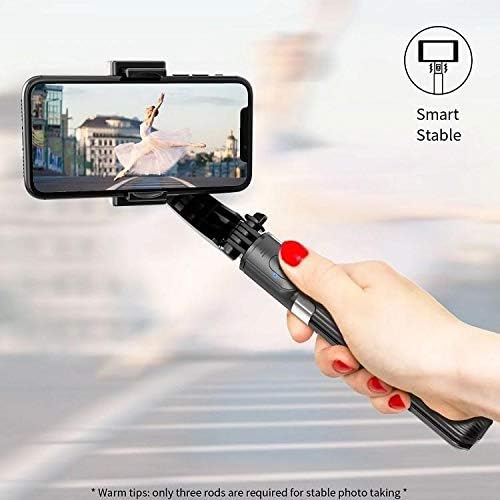 עמדת גלי תיבה ותואמת תואם ל- Xiaomi Redmi הערה 10 5G - Gimbal selfiepod, selfie stick הניתן להרחבה
