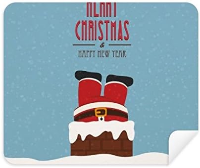 מאס סנטה קלאוס חדש שנה פסטיבל ניקוי בד מסך מנקה 2 יחידות זמש בד
