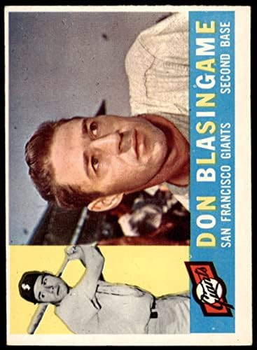 1960 Topps 397 Don Blasingame San Francisco Giants Ex Giants