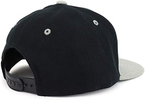 CRAMINCREW נוער ילד שחור לבן דגל אמריקאי דגל שטוח שטר סנאפבק כובע בייסבול דו-גוני