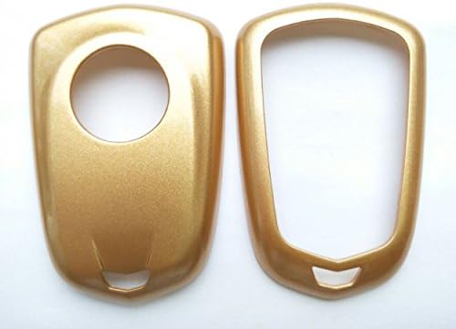 זהב צבע מרחוק מפתח מקרה מחזיק כיסוי פוב עבור 2015 קדילאק