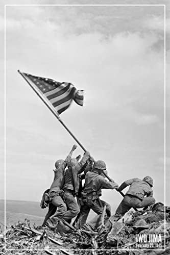 איוו ג ' ימה דגל העלאת נחתים 1945 מלחמת העולם 2 מזכרות עולם ההיסטוריה בכיתה קישוטי מלחמת העולם