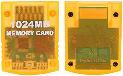 כרטיס זיכרון של Heiezoki ל- Wii, אביזרי משחק ניידים קיבולת גדולה 1024MB מקל כרטיס זיכרון GameCube עבור קונסולת