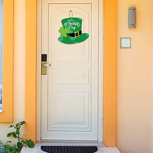 מיס פנטזיה סנט פטריקס יום דלת יום קישוטי קולב סנט פטריק דלת יום קולב עיצוב אירי שלט דלת ירוקה