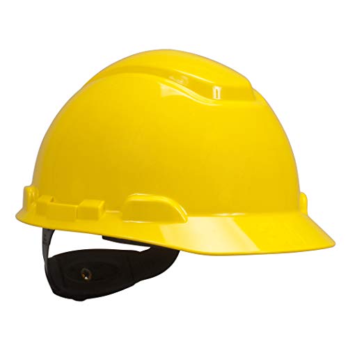 3M כובע קשה, צהוב, קל משקל, מחוון UV, מחגר 4 נקודות מתכוונן, H-702R-UV