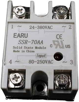 HIFASI מודול ממסר מצב מוצק SSR-70AA SSR-70 AA SSR 70A 80-250VAC קלט ל- 24-380VAC בקרת תעשייה בתעשייה