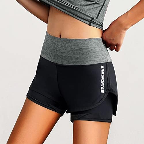 מכנסי אימון יוגה לנשים למותניים גבוהות לבקרת בטן מכנסיים קצר