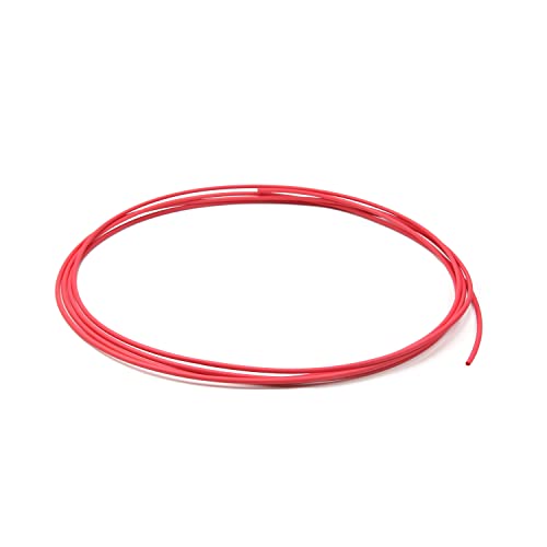צינורות מכווץ חום של 1 pcs, 2: 1 אדום בטומשין כבל חוט חשמלי ≥600V ו- 248 ° F, 2mx1mm לכווץ עטיפה
