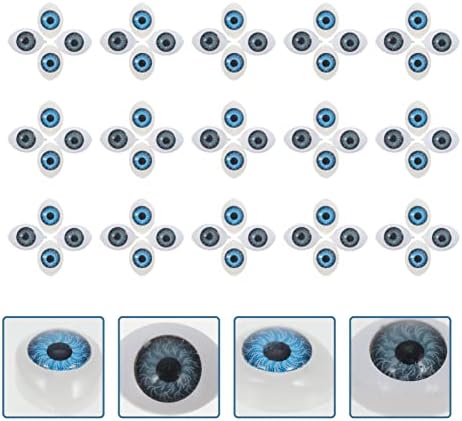 טוינדונה חיה ממולאת חיה ממולאת 10 ממ גלגלי עיניים חצי עגולים עיניים שרף עיניים צעצוע עיניים בובה עיניים אפורות