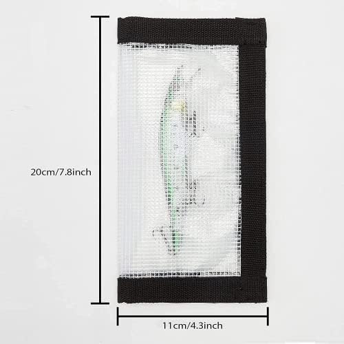 Ikerall 4-8 חבילות עטיפות פיתוי דיג, כיסויי פיתוי PVC ברורים עמידים למגני וו בד מוט