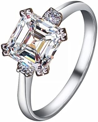 2023 נשים של בציר יהלומי טבעת זירקון אירוסין חתונה טבעת שרף טבעות גודל 8