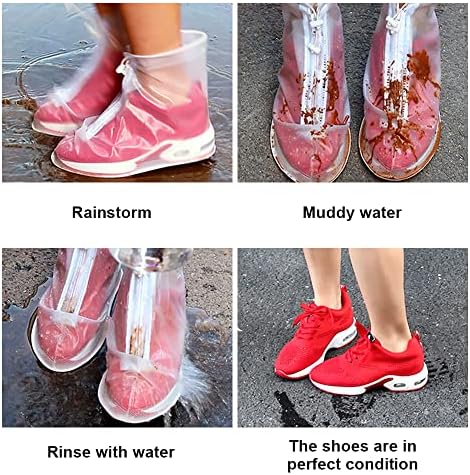 כיסוי נעלי מגף גשם PVC אטום גשם אטום גשם אטום הנעלה למים כיסוי מגן לספורט וטיולים חיצוניים