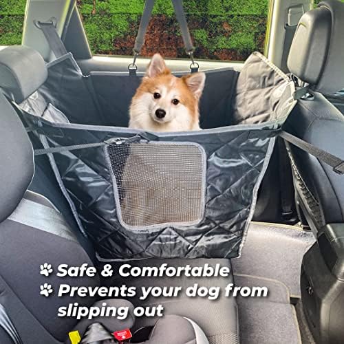 Furdelity ™ מכונית מכונית כלב כיסוי למושב אחורי מושב חצי כלב כיסוי מכונית כלב מכונית ערסל מכונית