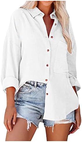 חולצות כושר רגועות לנשים שרוול ארוך צב צוואר קרדיגן צמרות בסיסיות חולצות טשירטס נער נער כפתור למעלה 2023 px