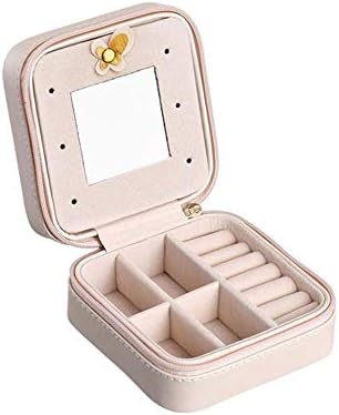 שרשרת לינרוס נסיעות רוכסן צמיד טבעת ניידת שקית אחסון PU נשים תצוגת ארון תכשיטים קופסאות אחסון עגילי תכשיטים