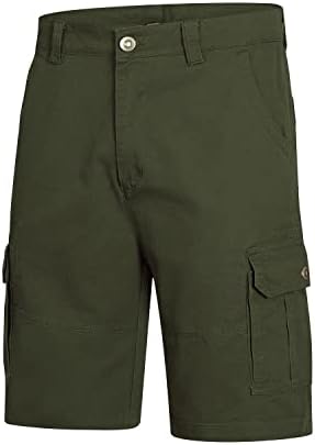 מכנסי מטען של חטיבה לגברים מכנסיים קצרים של מכנסיים רגועים מרובי כיס מזדמנים בגודל גדול בהסוואה