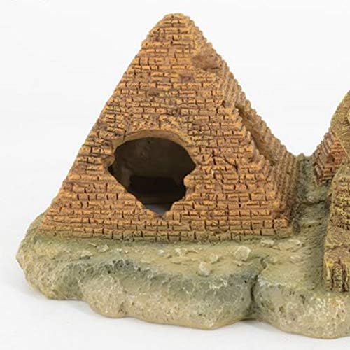 מחבואים של מיכל דגים פופטפופ - פרעה מצרי ספינקס עתיק חורבות פירמידה קישוט טנק דגים אקווריום קישוט