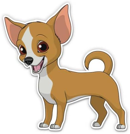 Chihuauaa כלב חמוד - מדבקה ויניל מדבקה אטומה