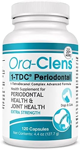 ORA-CLENS 1-TDC תוסף חניכיים ES לכלבים וחתול, תומך בבריאות אוראלית, מפרקים, התאוששות שרירים וסיבולת, בריאות