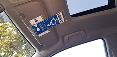 JL Safety Visortag® אנכית הדרך הטובה ביותר הזמינה להגן בקלות, להציג ולהבריח כרזה על חניה לנכים. פלסטיק קשיח