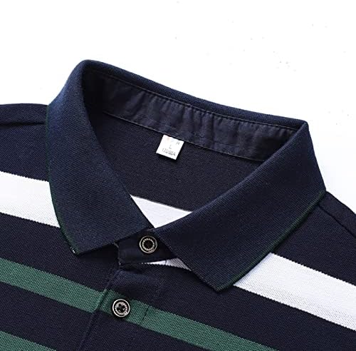 חולצות פולו מפוסות קלאסיות לגברים לקיץ שרוול קצר מזדמן פולו פולו לחות מפתחים פולו ספורט בסיסי
