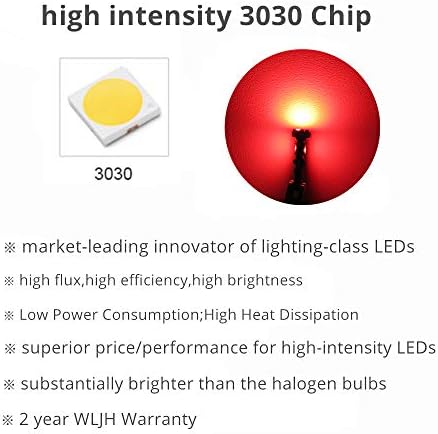 WLJH אורות אשכול של אשכול אשכול של מכשירי מקף ורוד בוהק במיוחד ערכות LED מלאות עבור ACURA CL 2001-2003,