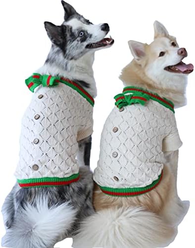 פלמונט חיות מחמד בגדי כלב סוודר שמלת סריגה סריגה פרפר רך עיבוי רך כלבים חמים חולצה חופשת חורף