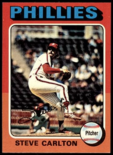 1975 Topps Baseball 185 סטיב קרלטון מעולה על ידי כרטיסי מיקיס