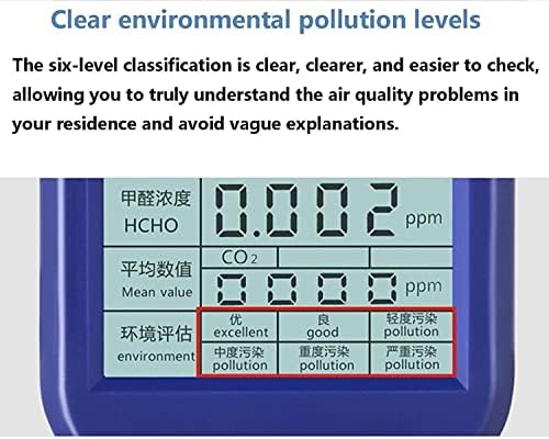 צג איכות אוויר של גטאז צג איכות אוויר מקורה עבור CO2 פורמלדהיד PM2.5/PM10 -צג איכות אוויר מדויק גלאי